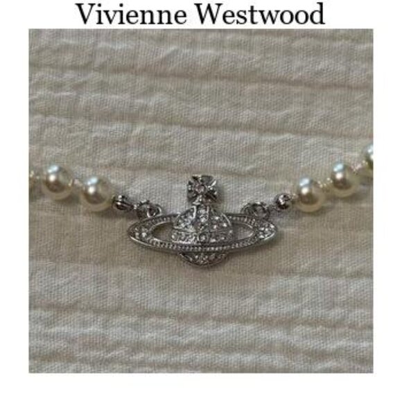 Pink and silver Vivienne Westwood necklace - Picture 4 of 5